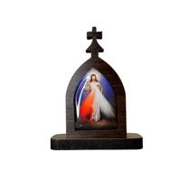 Mini Capela de Jesus Misericordioso em MDF 7cm