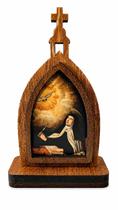 Mini Capela de Santa Teresa d'Ávila em MDF 10cm Mini Capela de Santa Teresa d'Ávila em MDF 10cm