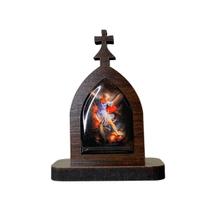 Mini Capela de São Miguel Arcanjo em MDF 7cm Mini Capela de São Miguel Arcanjo em MDF 7cm
