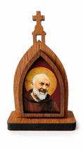 Mini Capela de São Padre Pio em MDF 10cm