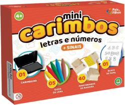 Mini carimbos - letras e numeros unica