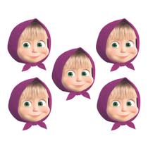 Mini Carinha Masha e Urso - 5 Unidades Mini Carinha Masha e Urso - 5 Unidades