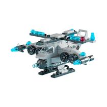 Mini Carregadeira Caminhão Carro De Polícia Engenharia Betoneira Modelo Clássico Conjunto De Blocos