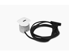 Mini Carregador Usb P Embutir Moveis Diversos 5v 2,1a Branco