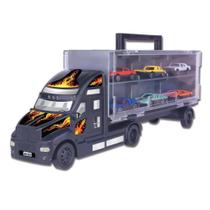 Mini Carreta Com 6 Carrinhos Criança Menino Caminhão Cegonha