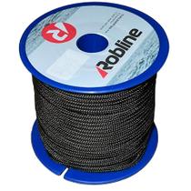 Mini carretel Robline Orion 500 para uso externo, preto, 2 mm, 30 m