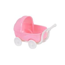 Mini Carrinho de Bebê Lembrancinha - Rosa Bebê - 5 unidades - Rizzo - Mirandinha