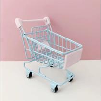 Mini Carrinho De Compra Decorativo Supermercado Porta Trecos