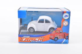 Mini Carrinho de Metal - Hot Track Racing - Fusca Branco TERRACO