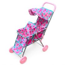 Mini Carrinho de Passeio Para 2 Bonecas Dobrável Mini Carrinho de Passeio Para 2 Bonecas Dobrável