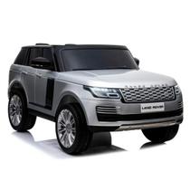 Mini Carrinho Elétrico Infantil Range Rover Land A Bateria Para Crianças Prata 24V 4x4