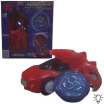 Mini Carrinho Lançador de Pião Vermelho com Luz Racing Club - Zoop Toys