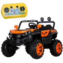 Mini Carrinho UTV Quadriciclo Elétrico Infantil Criança 12V com Controle e 2 Lugares Remoto Luz Som Usb Mp3 Carro BW085