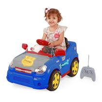 Mini Carro Carrinho Elétrico 6v c/ Controle Remoto e Vários Sons Infantil Resistente até 20kg Menino e Menina
