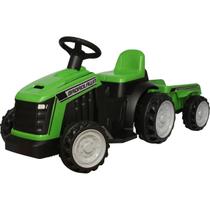 mini carro carrinho trator elétrico infantil passeio com pedal e controle Criança Menino Verde