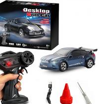 Mini Carro Drift RC Lansoquzy 1/64 4WD Luzes 2.4GHz
