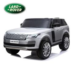 Mini Carro Eletrico 12v Land Rover Prata Banco Couro C/ Mp5