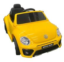 Mini carro elétrico beetle fusca dune 6v até 30kg bw274 cor:amarelo Mini carro elétrico beetle fusca dune 6v até 30kg bw274 cor:amarelo