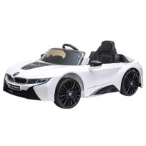 Mini Carro Elétrico Bmw I8 Branco Suporta 30kg Menino Menina