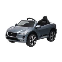 Mini carro eletrico infantil 12v jaguar licenciado cinza