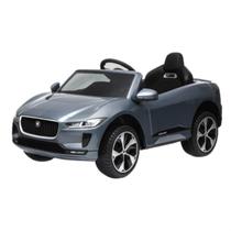 Mini Carro Eletrico Infantil 12v Jaguar Licenciado Cinza - Iw