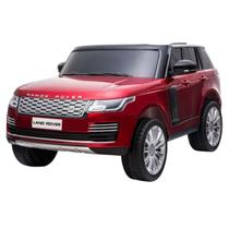 Mini Carro Elétrico Infantil 12V Range Rover Banco Couro Mp5 Controle Vermelho Brinqway Bw-122mp5vm