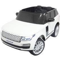 Mini Carro Elétrico Infantil 24V Range Rover Banco de Couro Controle Branco Brinqway Bw-122bcbr