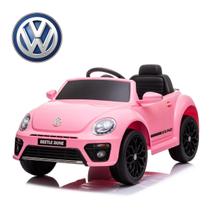 Mini Carro Elétrico Infantil 6v Importway Volkswagen Beetle Dune Passeio Rosa Mini Carro Elétrico Infantil 6v Importway Volkswagen Beetle Dune Passeio Rosa
