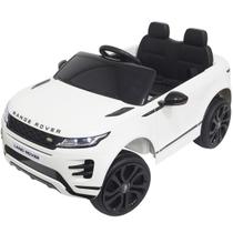 Mini Carro Elétrico Infantil Criança 12V Land Rover Evoque Controle Remoto Branco Brinqway BW-128BR