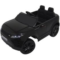 Mini Carro Elétrico Infantil Criança 12V Land Rover Evoque Controle Remoto Preto Brinqway BW-128PT