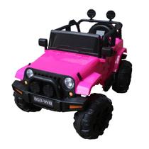 Mini Carro Elétrico Infantil Jipe com Controle Remoto Rosa
