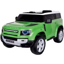 Mini Carro Elétrico Infantil Land Rover Defender Bateria 12V Verde Motorizado Importway Bw-271vd