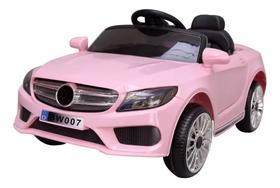 Mini Carro Elétrico Infantil Rosa Mercedes com Controle Remoto - IMPORTWAY