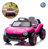 Mini carro elétrico infantil volkswagem buggy-e 12v bw432 cor:rosa Mini carro elétrico infantil volkswagem buggy-e 12v bw432 cor:rosa