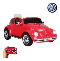 Mini Carro Elétrico Infantil Volkswagen Beetle Fusca Vermelho 6v