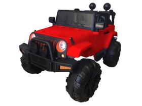 Mini Carro Elétrico Jeep Vermelho Com Controle 12v Luz Som