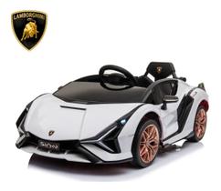 Mini carro elétrico lamborghini sian 6v licenciado bw181 cor: branco Mini carro elétrico lamborghini sian 6v licenciado bw181 cor: branco