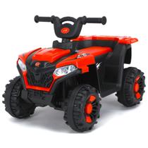 Mini Carro Elétrico Quadriciclo Elétrico 6V Vermelho Com Música Faról LED - Zippy Toys