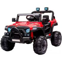 Mini Carro Elétrico Quadriciclo UTV 12V 4x4 Importway Vermeho Assentos Luzes Som Mini Carro Elétrico Quadriciclo UTV 12V 4x4 Importway Vermeho Assentos Luzes Som