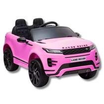 Mini carro eletrico range rover evoque 12v rosa - importway