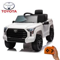 Mini Carro Elétrico Toyota Tundra Branco 12v Controle Remoto, Led, Mp3 e Segurança
