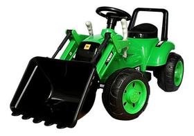 Mini Carro Escavadeira Trator Elétrico 6v Infantil Verde