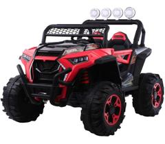 Mini Carro Infantil Elétrico Com Controle E Bateria 12v Utv 4x4 Vermelho 2 Lugares Jipe Grande Usb - Importway