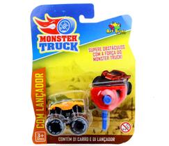 Mini Carro Infantil Monster truck com Lançador Carrinho Brinquedo Divertido