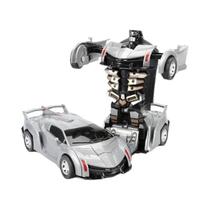 Mini Carro Robô 2 em 1 para Meninos - Transformação Automática - Brinquedo Diecast