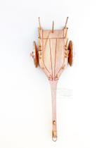 Mini Carroça De Bois Feita Artesanalmente Em Madeira Peroba Rosa