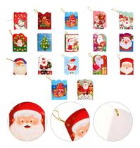 Mini Cartão De Natal Para Presente Indetificação De Para Sortidos 8 Un