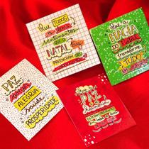 Mini Cartão Frases Motivacionais de Natal -40 unidades mistas