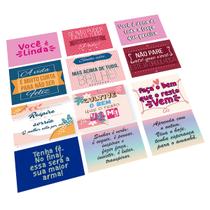 Mini Cartão Frases Motivacionais Mimo Tag Cliente Variações