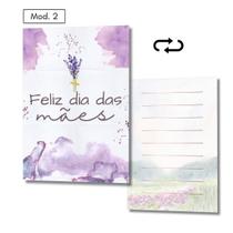 Mini Cartão Presente Lembrança Mãe Frente e Verso com 50pcs